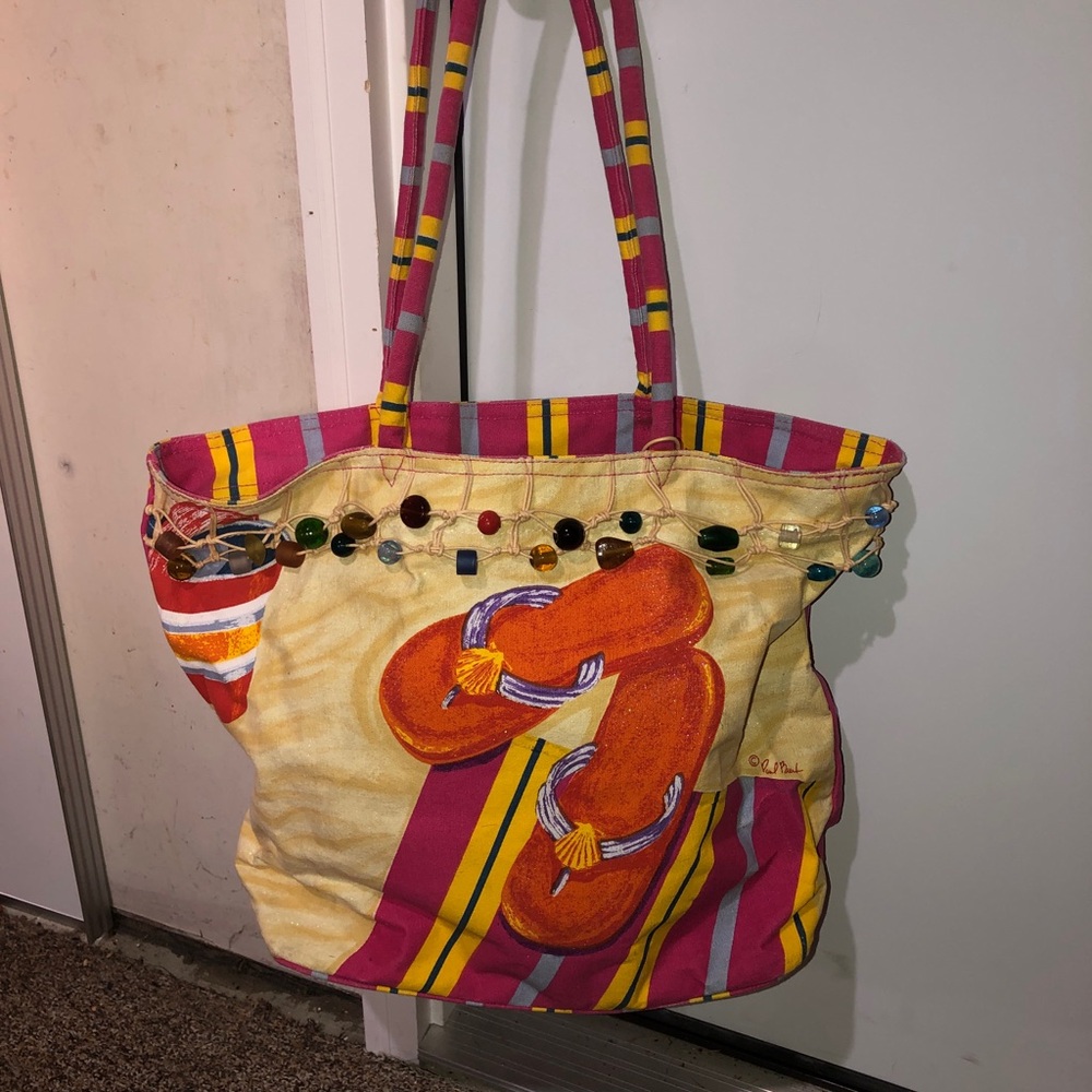 Paul Brent Colorful Flip-Flop Tote Bag